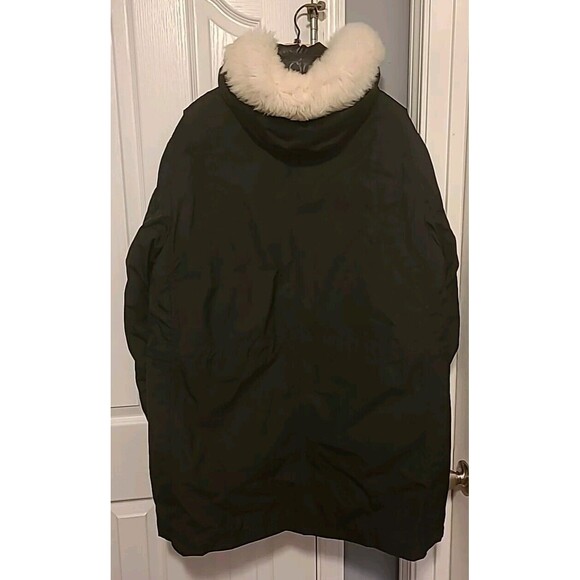 Coach 3 In 1 Men's Size X-Large Black Shearling Hooded Duck Down Parka CB587 New - Picture 3 of 10